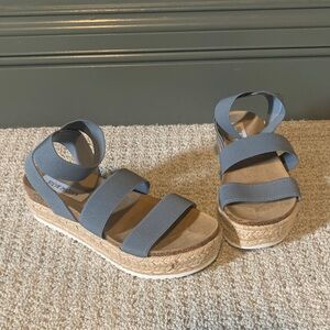 Brand new Steve Madden Blue Espadrille Sandals